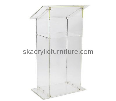 Custom design acrylic modern podiums and lecterns perspex lecterns podium pulpit AP-075