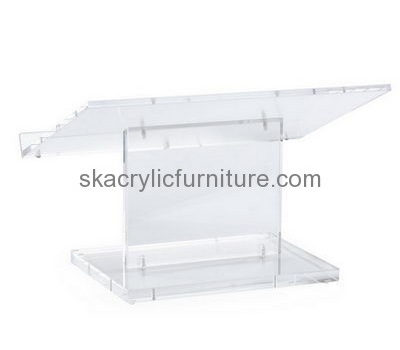 Custom acrylic plexiglass pulpit desktop lecterns podiums and lecterns for sale AP-070