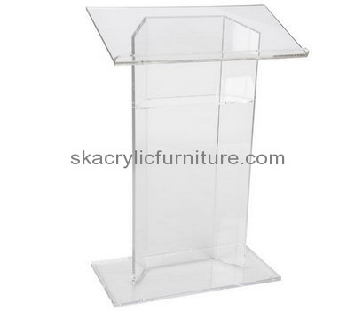 Custom acrylic clear podium teacher podium cheap church pulpit AP-058