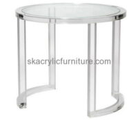 Customized acrylic round coffee table lucite acrylic furniture lucite tables for sale AT-172