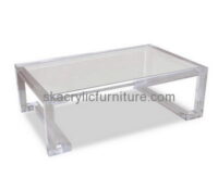 Custom clear acrylic sofa table small perspex table side tables living room AT-168