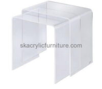 Factory direct sale clear side table acrylic lucite parsons table small side tables for living room AT-166