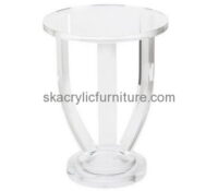 Custom design acrylic transparent coffee table small round coffee table acrylic furniture for sale AT-129