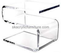 Custom design acrylic end table clear plastic coffee table end tables for sale AT-122