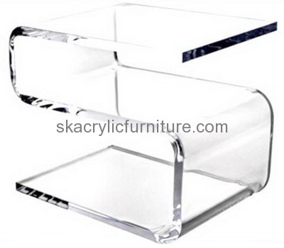 Custom design acrylic end table clear plastic coffee table end tables for sale AT-122