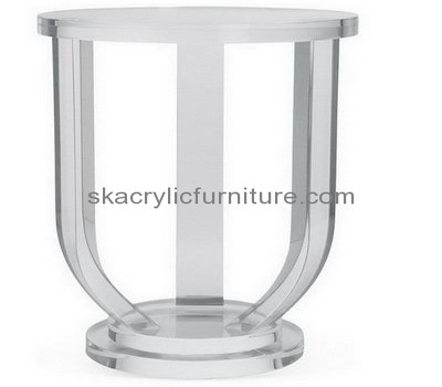 Customized acrylic clear furniture round acrylic coffee table modern side table AT-116