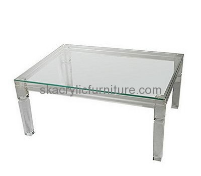 Supplying acrylic plexi furniture clear acrylic side table low coffee table AT-115