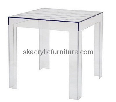 Custom acrylic perspex dining table lucite bedside table designer coffee tables AT-113