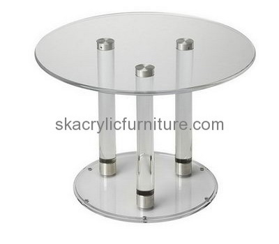 Factory direct sale acrylic plexiglass table round coffee table small console table AT-098