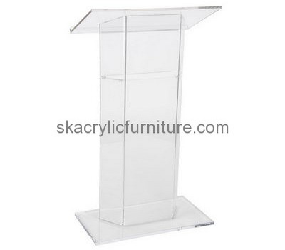 Factory custom acrylic pulpit designs podium designs lectern furniture AP-041