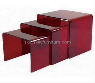 Factory customized acrylic office desk side table modern dining table fancy furniture AT-076