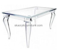 Hot sale acrylic side table dining room table plastic table chairs AT-065