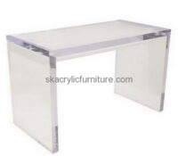 Customized transparent acrylic coffee table marble side table console table AT-053