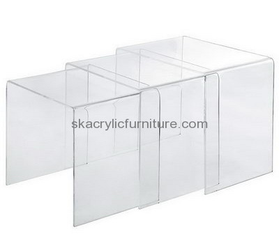 Hot selling acrylic family room furniture clear acrylic bedside table modern coffee table AT-048