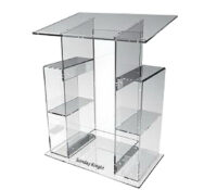 Acrylic display manufacturer custom lucite fabrication lectern church AP-958