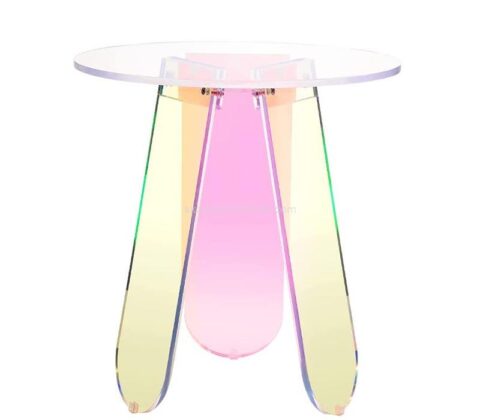 Wholesale custom rainbow acrylic round table