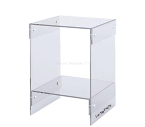 Wholesale custom acrylic besside table with storage