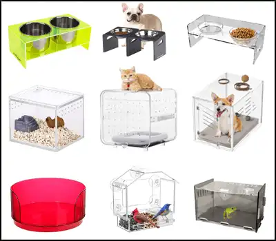 Acrylic pet bed and cage