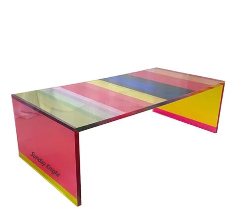 Wholesale custom acrylic living room sofa side table