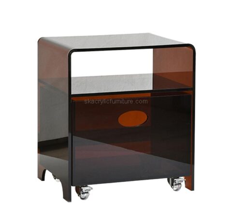 Wholesale custom acrylic nightstand with drawer